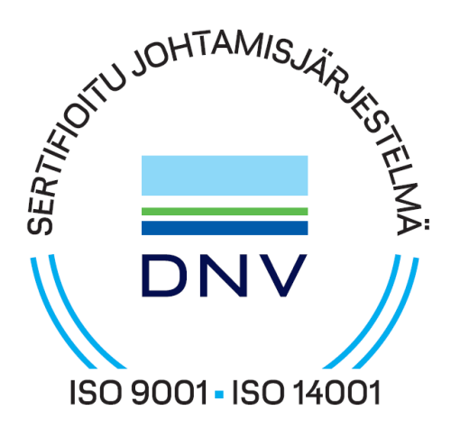 ISO 14001 ympäristösertifikaatti logo.